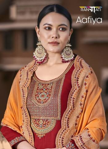 Aafiya By Rangati Prints Embroidered Ethnic Wear Salwar Suit Collection